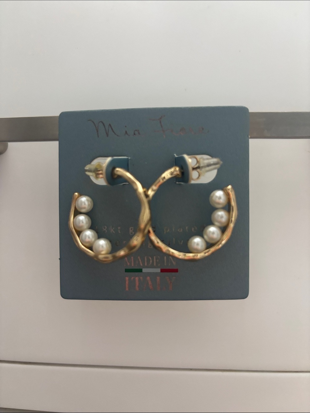 Mia Fiore 18K Gold Plated Sterling Silver RARE Earrings for